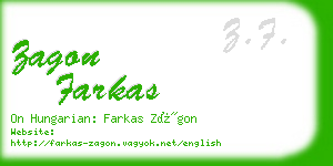 zagon farkas business card